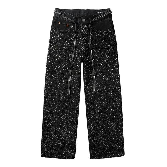 Purple Brand Rhinestone Jeans
