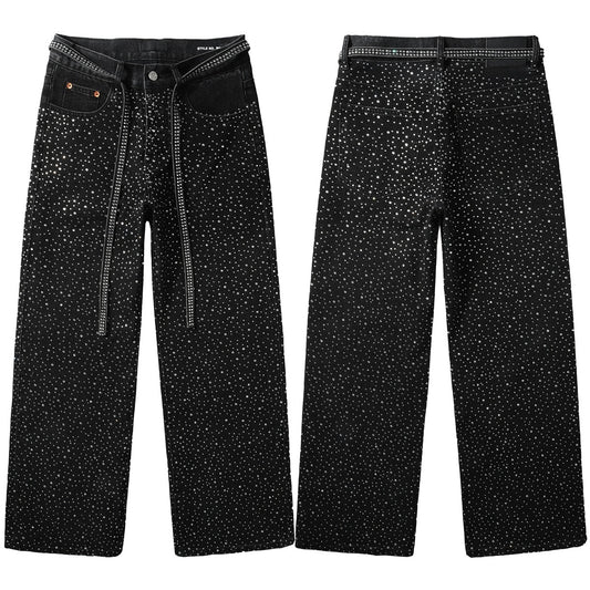 Purple Brand Rhinestone Jeans