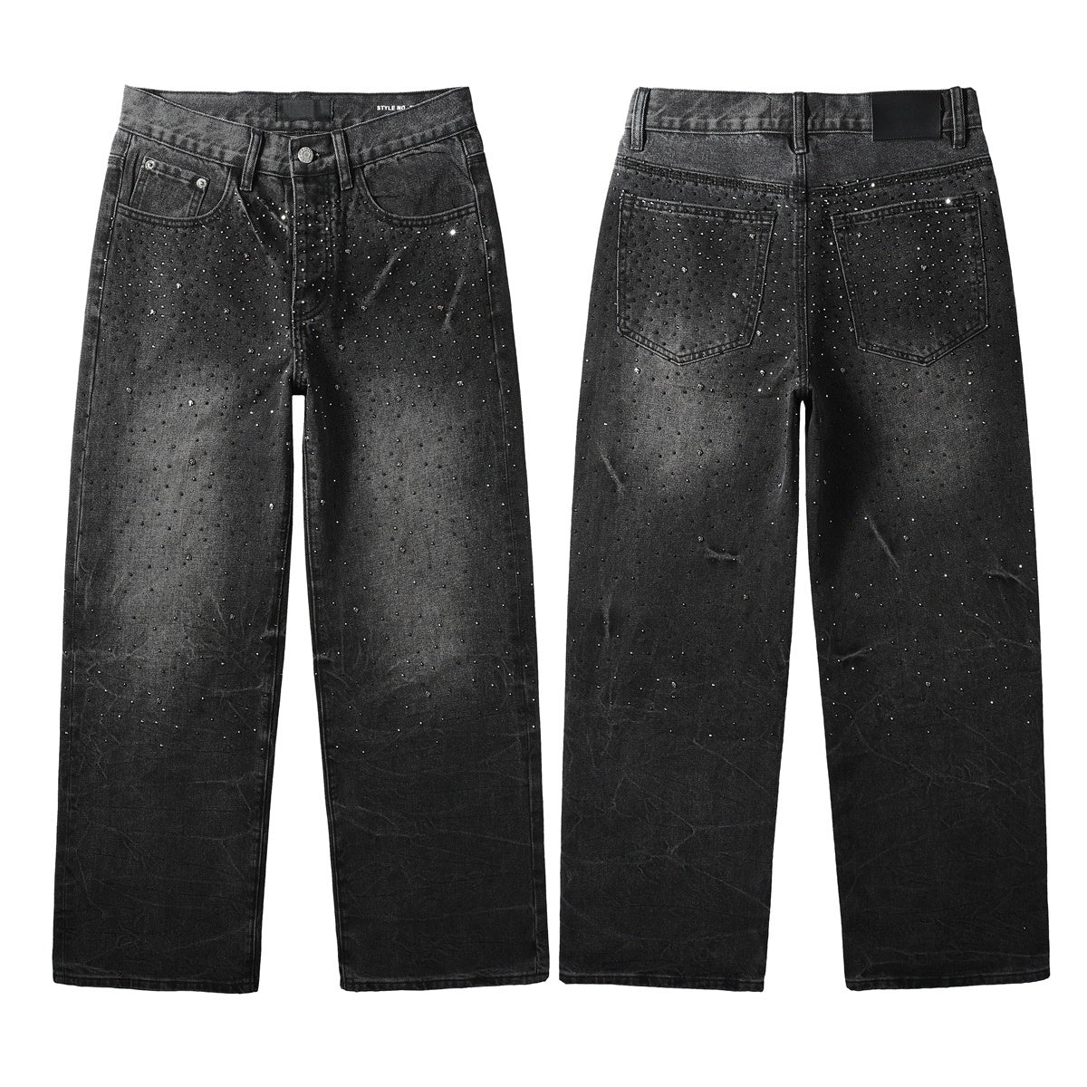 Purple Brand Rhinestone Jeans 4