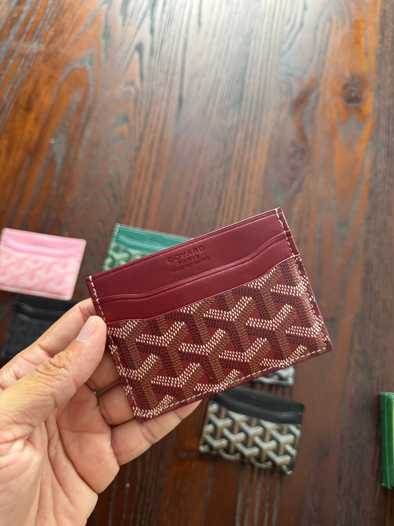 Goyard Cardholder (Rojo)