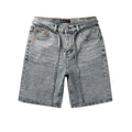 Purple Brand Rhinestone Shorts